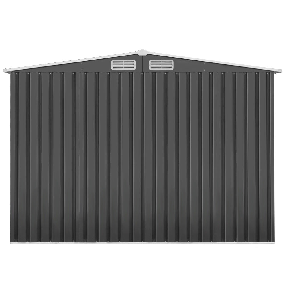 2.58X3.14M Garden Shed With Metal Base And Sliding Door