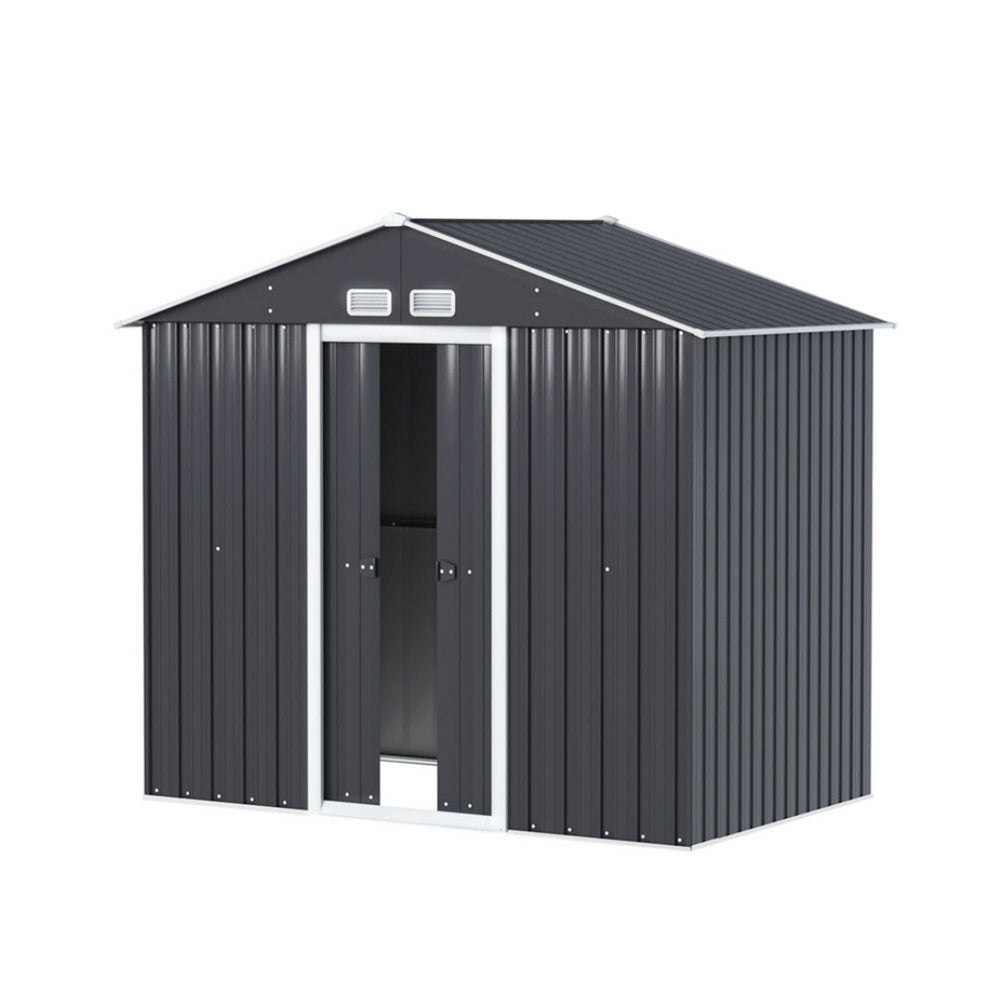 Garden Shed Outdoor Storage 2.15X1.3M Tool Workshop House Shelter Sliding Door with Sheds