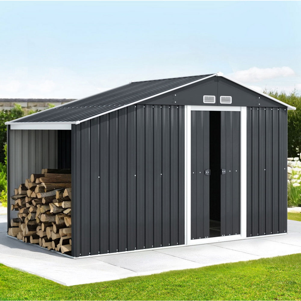 Garden Shed 3.22X1.96M Outdoor Storage Tool Workshop House Shelter, Sheds