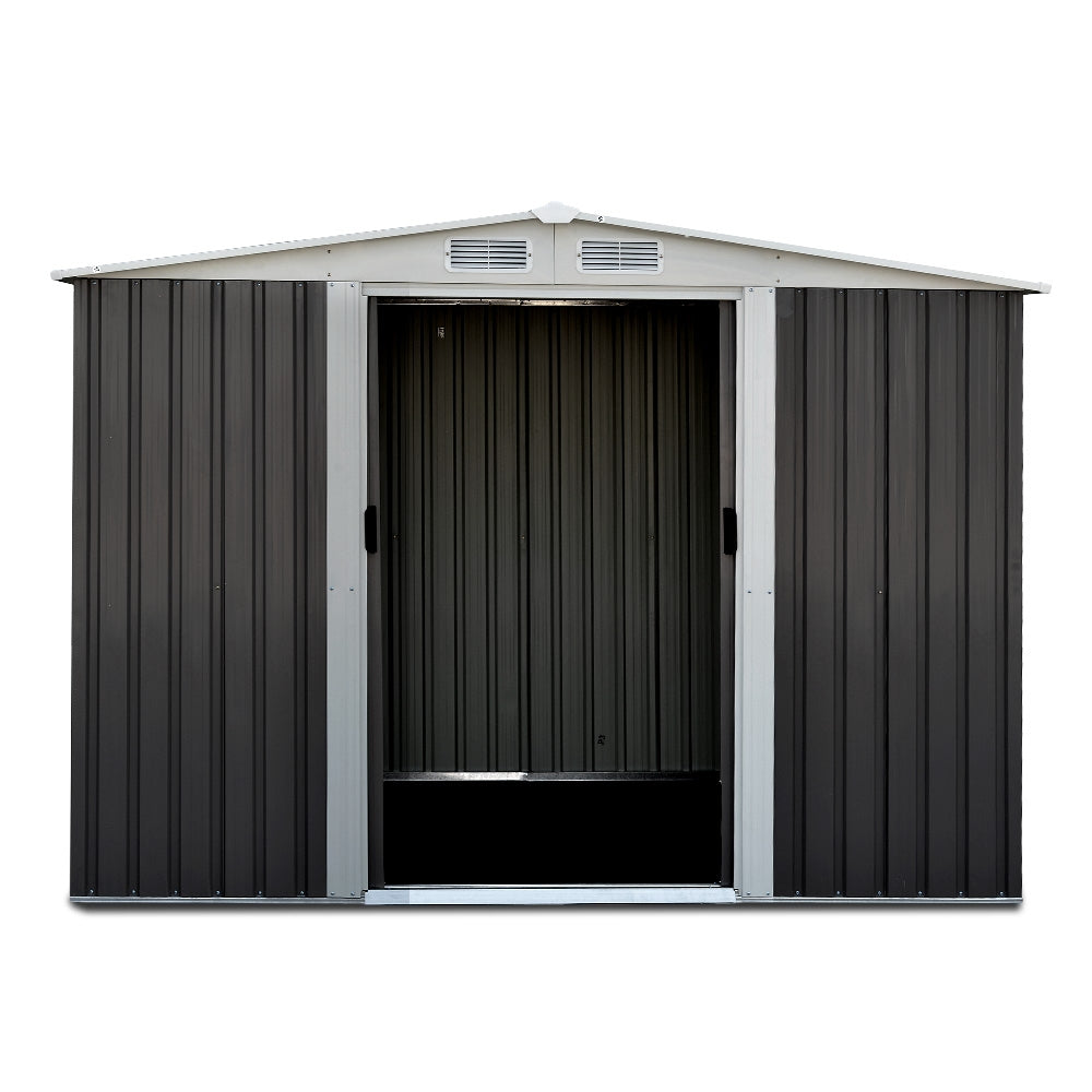 2.58X2.07M Outdoor Garden Shed With Sliding Door