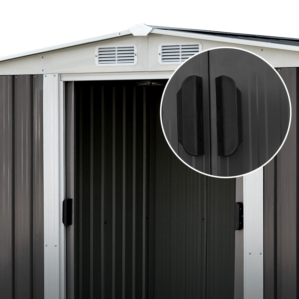 2.58X2.07M Outdoor Garden Shed With Sliding Door
