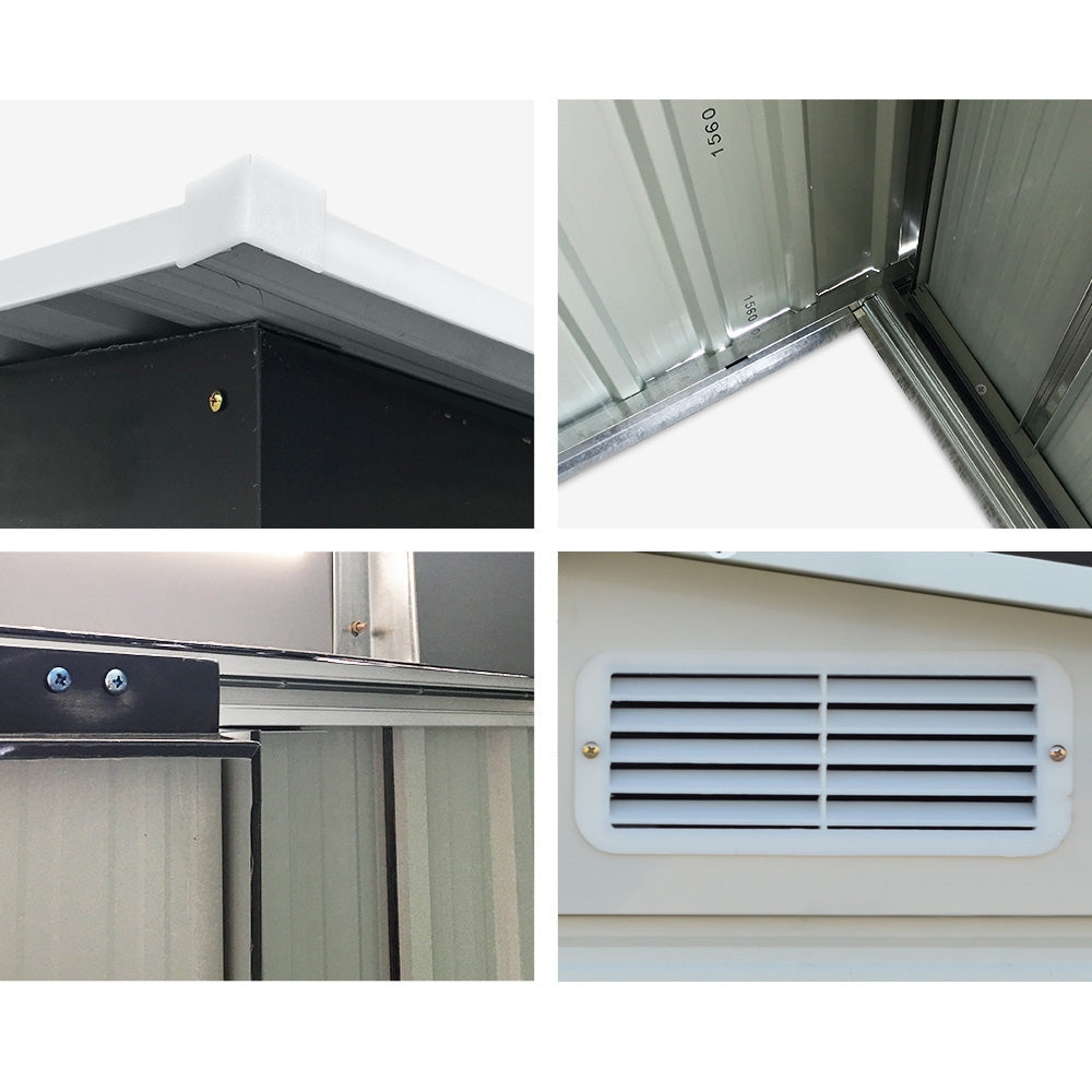 2.58X2.07M Outdoor Garden Shed With Sliding Door