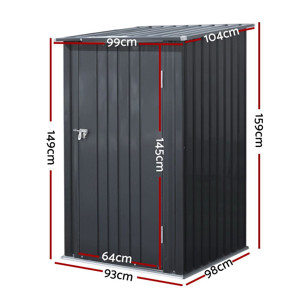 Garden Shed 0.99X1.04M Sheds Outdoor Tool Storage Workshop House Steel