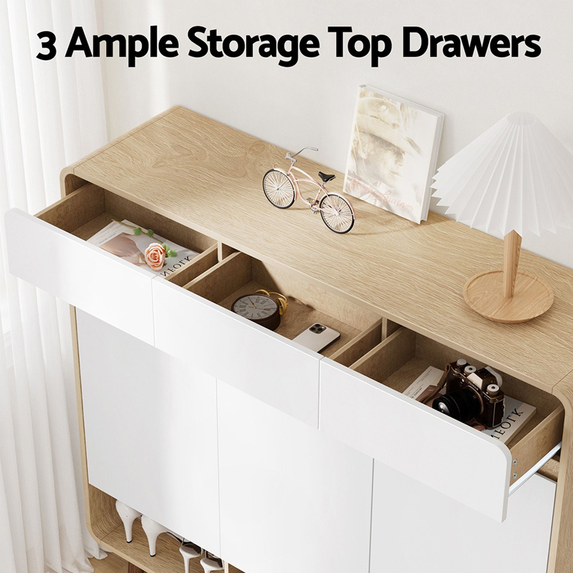 Shoe Cabinet Clothes Rack Storage Set | Simpledeals