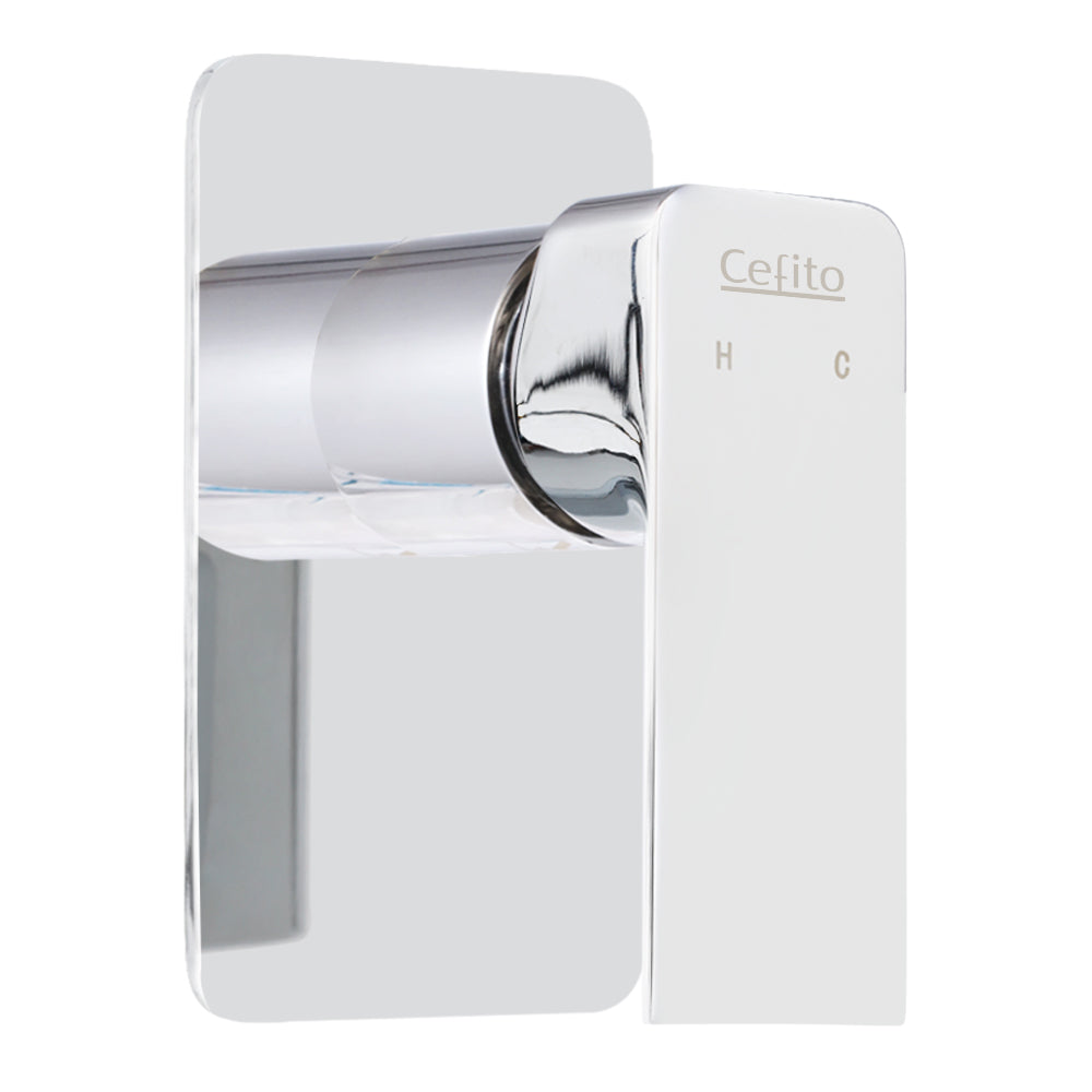Shower Mixer Tap Wall Bath Taps Brass Hot Cold Basin Bathroom