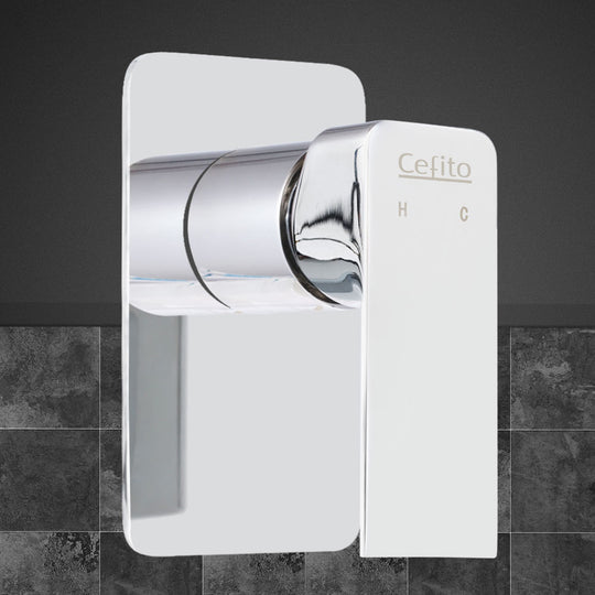 Shower Mixer Tap Wall Bath Taps Brass Hot Cold Basin Bathroom - Shower Accessories