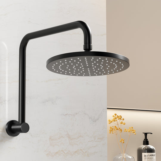 9'' Rain Shower Head Overhead High-pressure Swivel