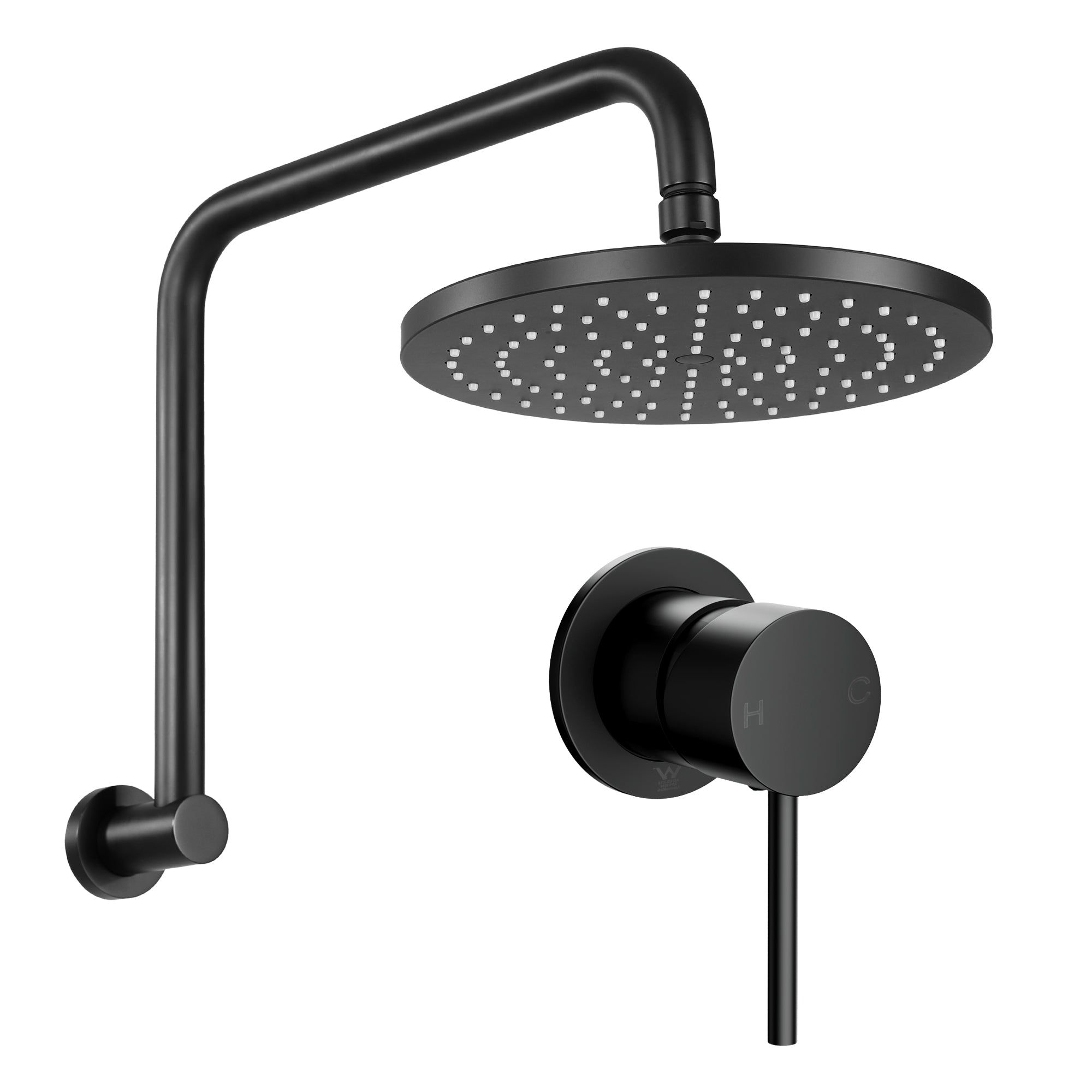 9 Inch Rain Shower Head Wall Mixer Combo | Simpledeals