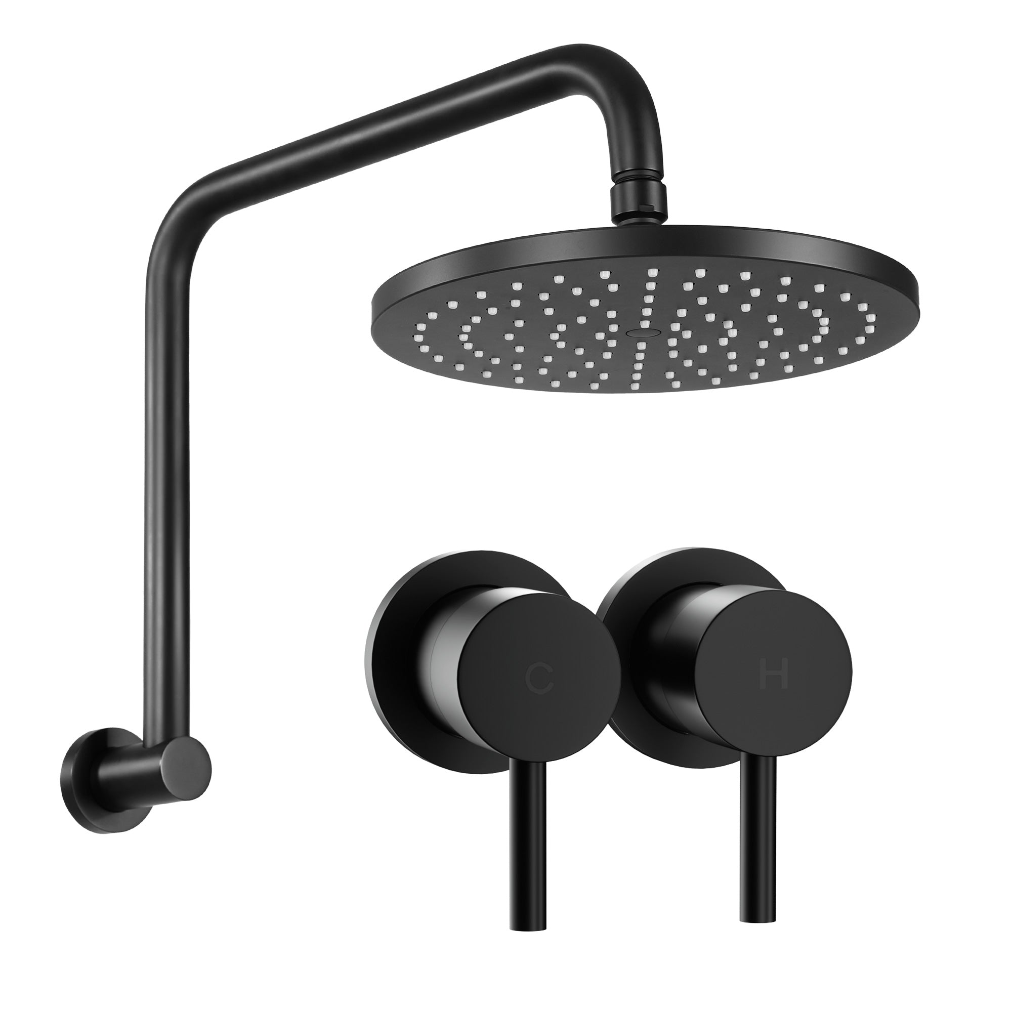 9 Inch Rain Shower Head Wall Tap Set | Simpledeals
