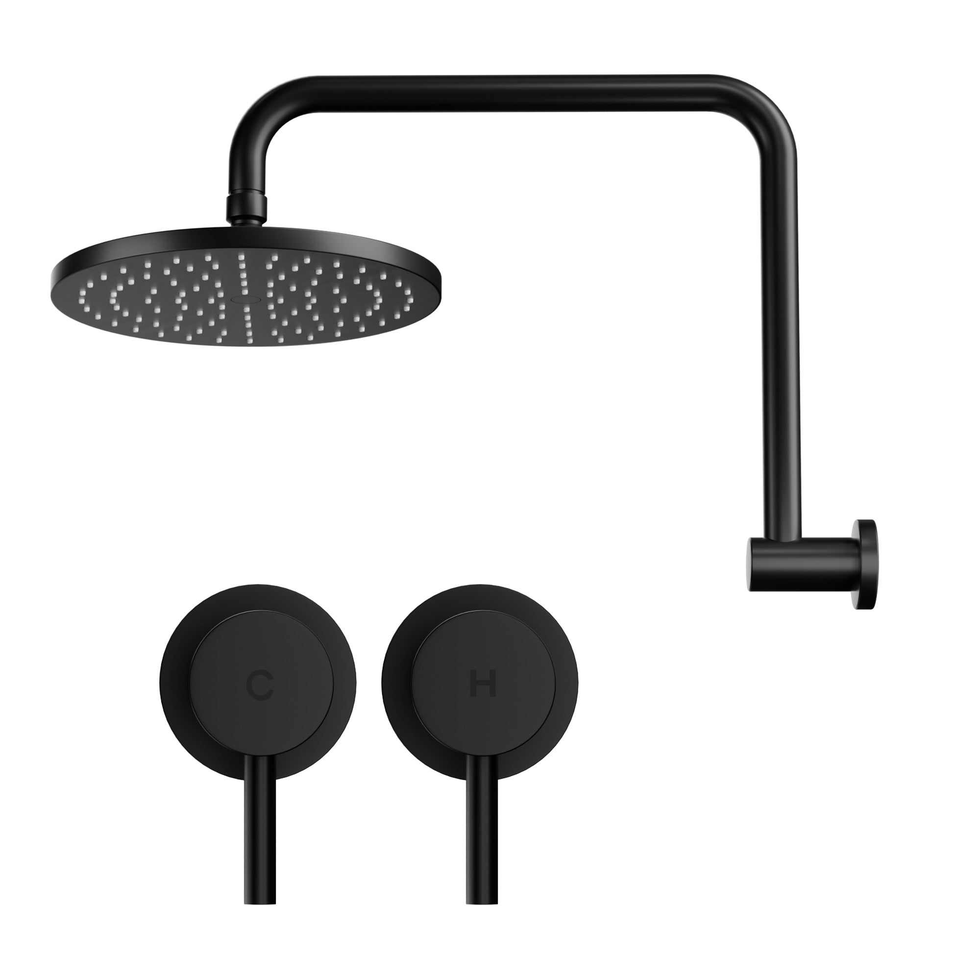 9 Inch Rain Shower Head Wall Tap Set | Simpledeals