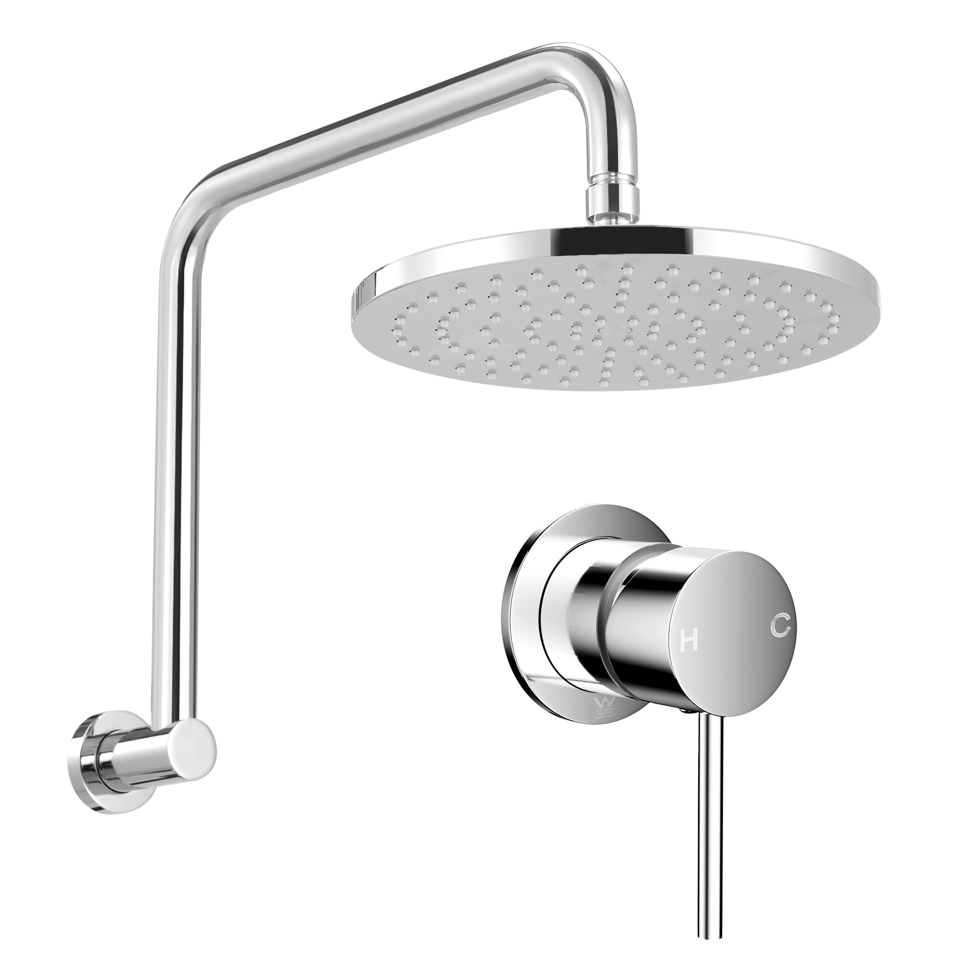 9 Inch Rain Shower Head Wall Mixer Combo | Simpledeals