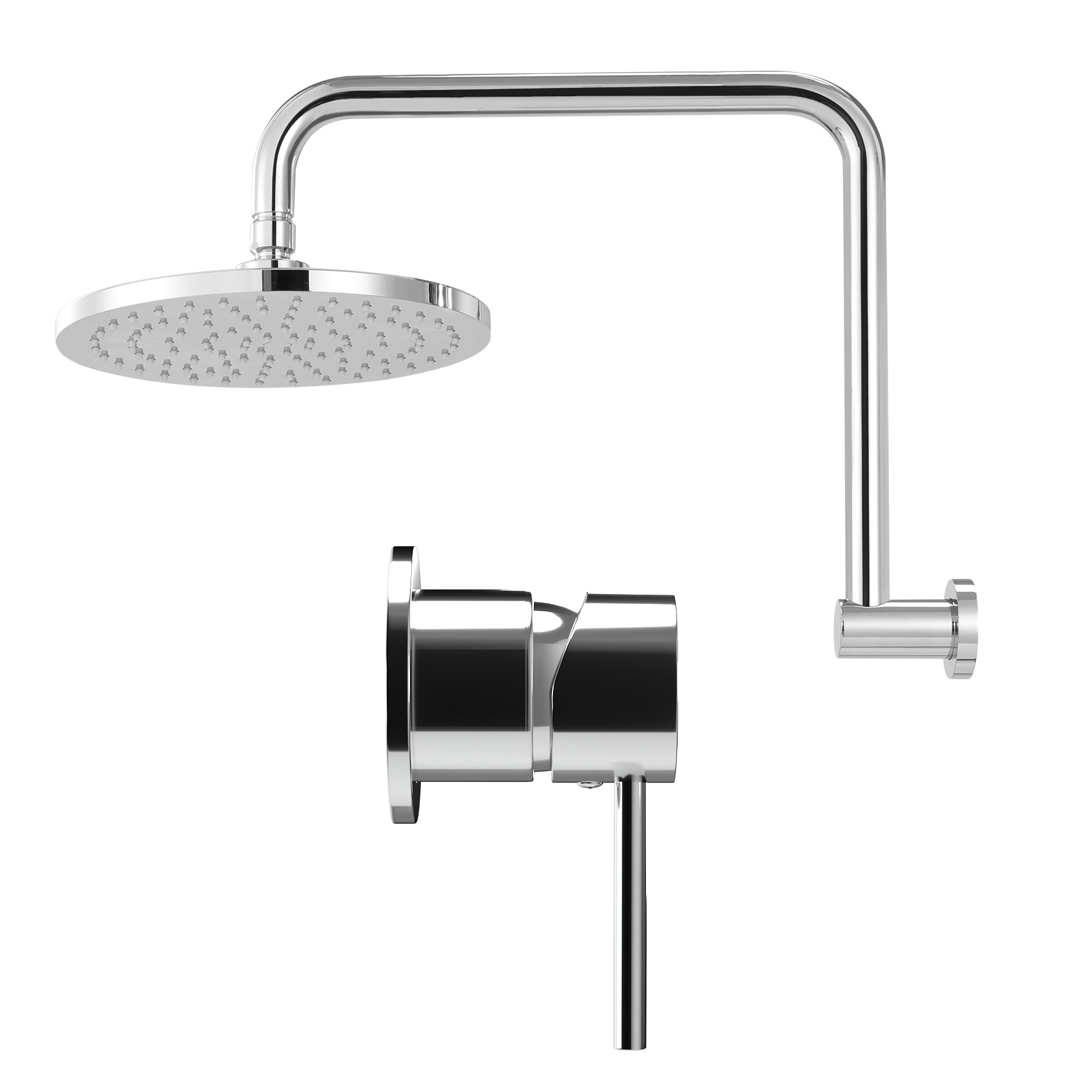 9 Inch Rain Shower Head Wall Mixer Combo | Simpledeals