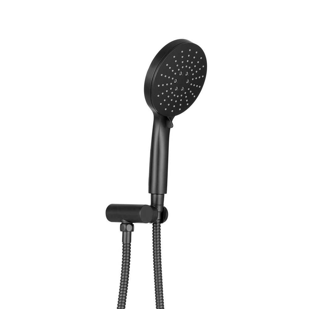 Handheld Shower Head Holder 4.7'' High Pressure Black/Silver