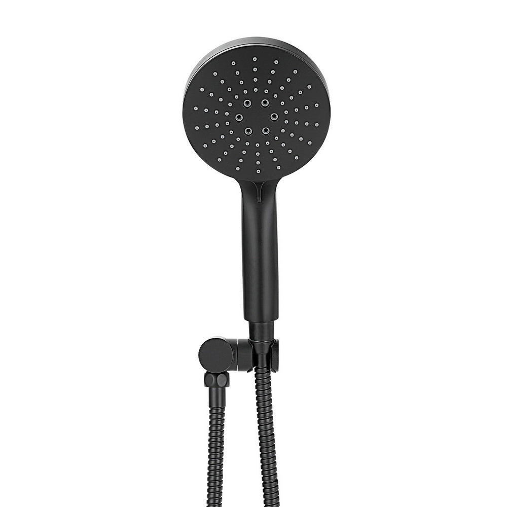 Handheld Shower Head Holder 4.7'' High Pressure Black/Silver