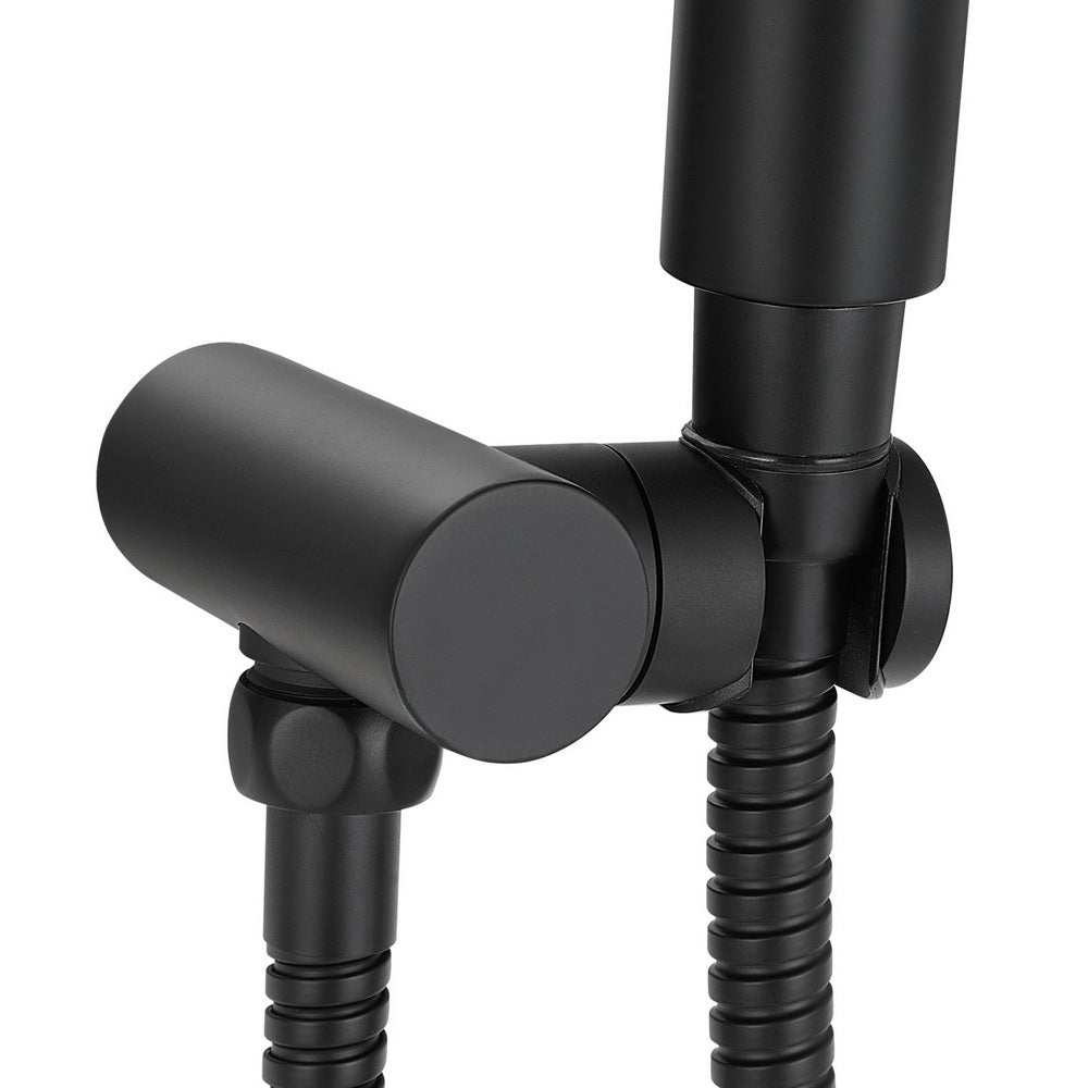 Handheld Shower Head Holder 4.7'' High Pressure Black/Silver