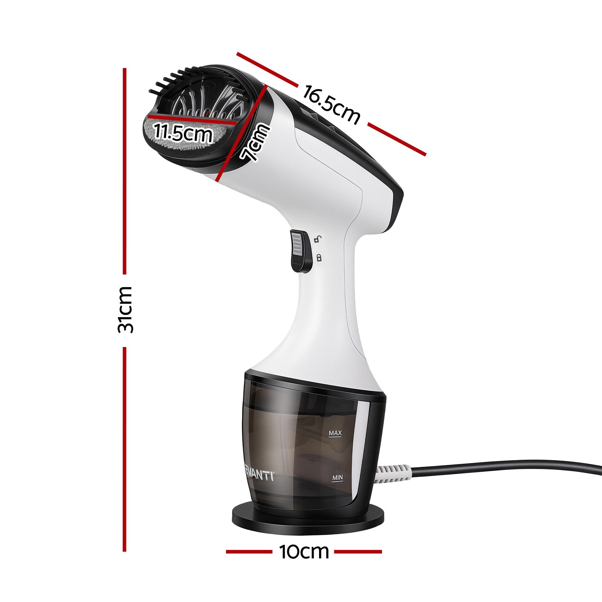 Devanti Handheld Clothes Steamer 1500W | Simpledeals