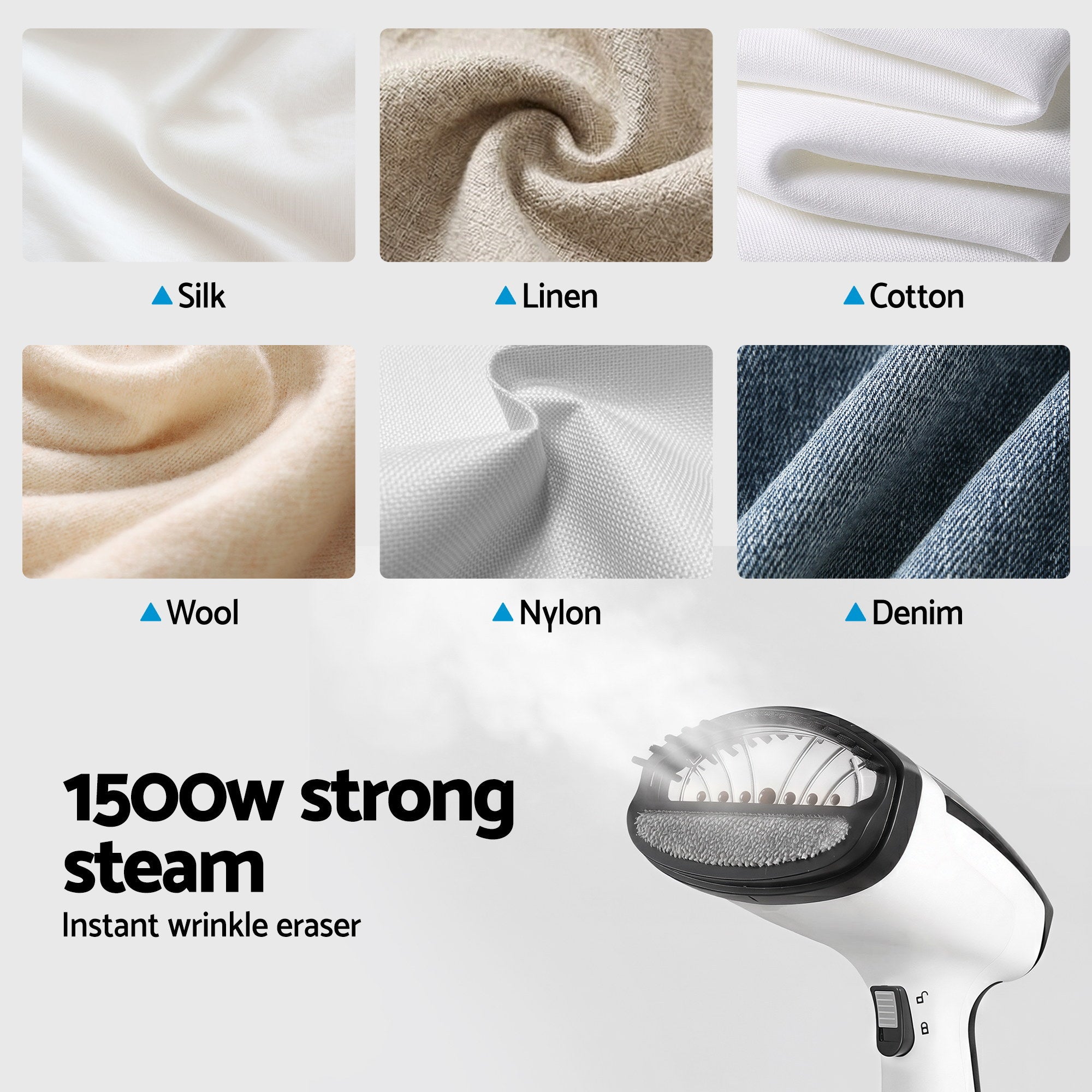 Devanti Handheld Clothes Steamer 1500W | Simpledeals