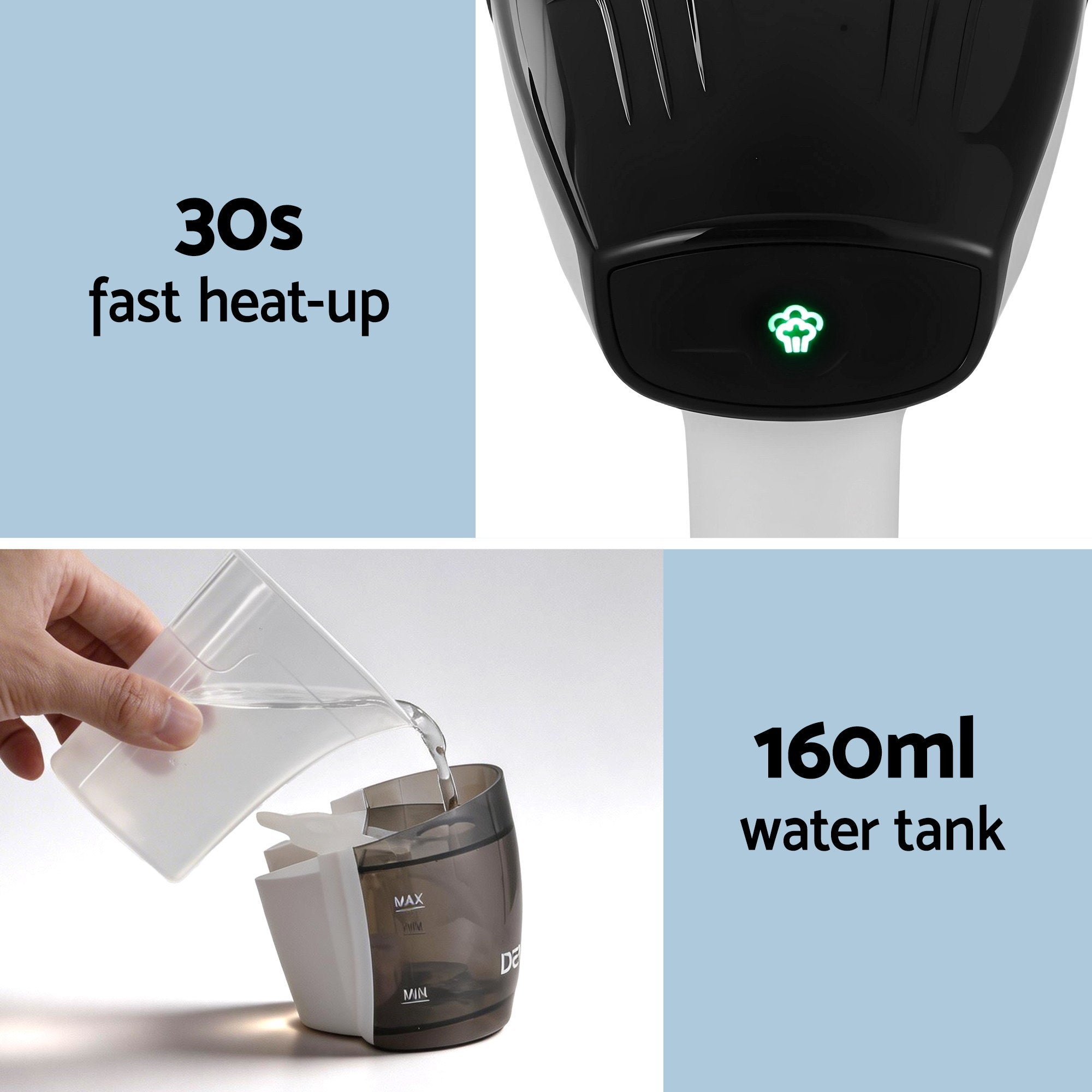 Devanti Handheld Clothes Steamer 1500W | Simpledeals