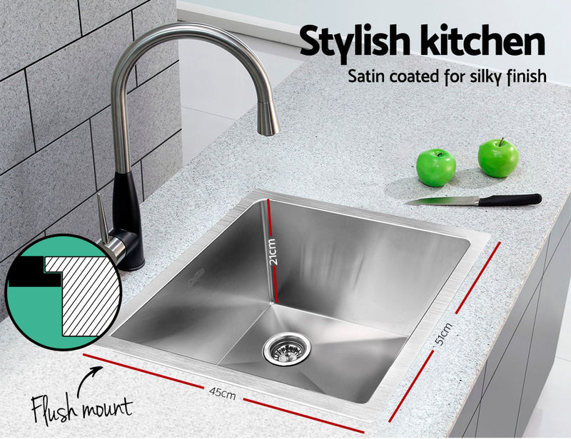 304 Stainless Steel Kitchen Sink Handmade & Durable