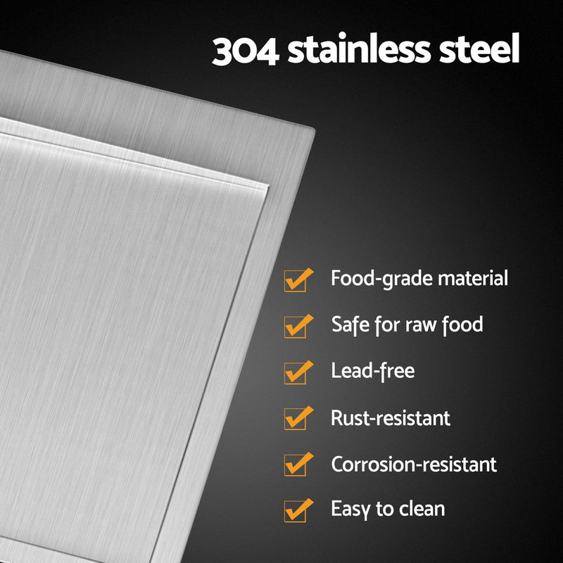 Sleek Stainless Steel Kitchen Sink - Under/Top/Flush Mount with Kitchen Sinks