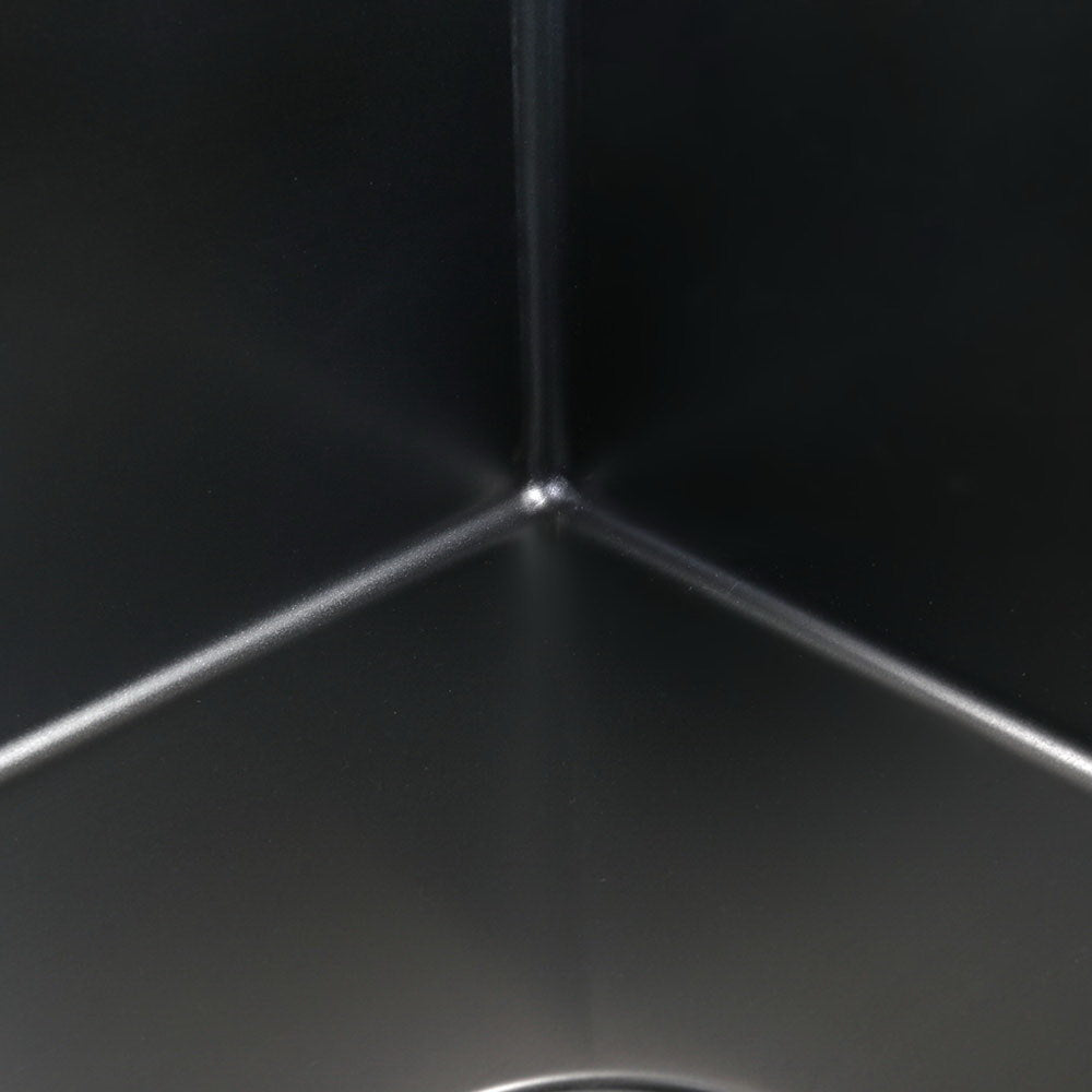 100cm x 45cm Stainless Steel Kitchen Sink Under/Top/Flush Mount Black