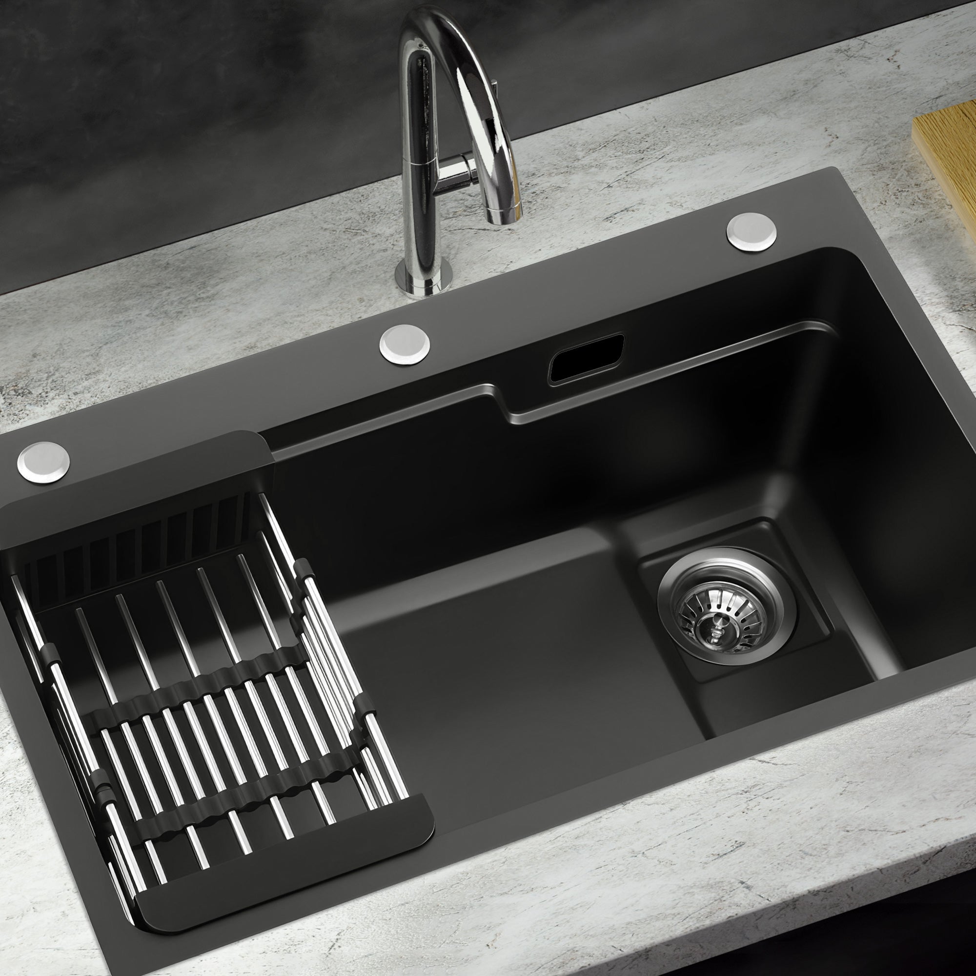 75x45cm Kitchen Sink - Stainless Steel Single Bowl