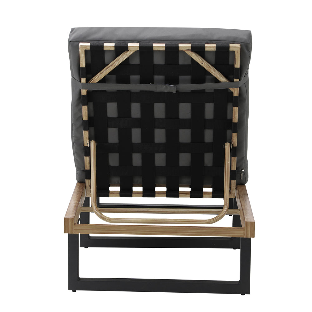 Sun Lounge Outdoor Lounger Beige/Grey