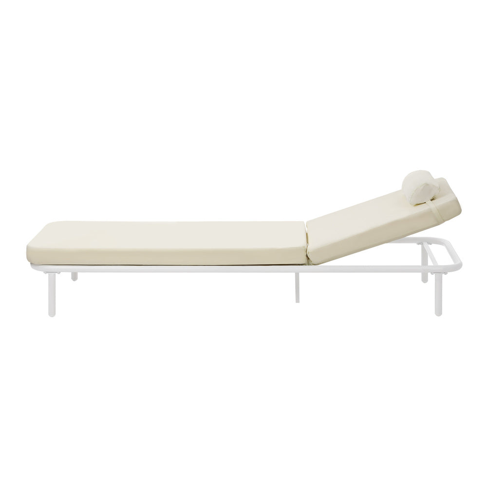 Sun Lounge Outdoor Patio Furniture Setting Beige&Grey
