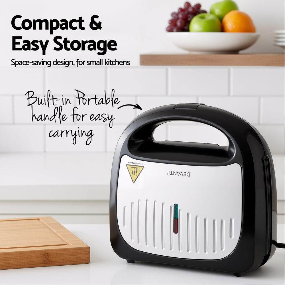 3-in-1 Sandwich Press Waffle Maker Panini Press Grill 850W