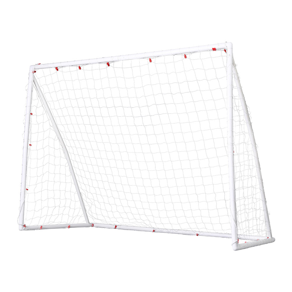 8FT Soccer Goal Net Portable UPVC Frame PE Mesh for Backyard Training with Soccer & Soccer Accessories