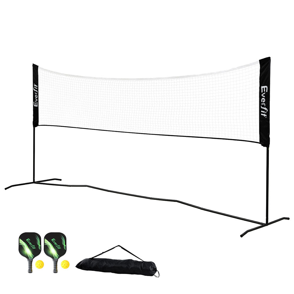 3.6M Badminton Tennis Net Portable Volleyball Kit Adjustable Height with Netball & Netball Accessories