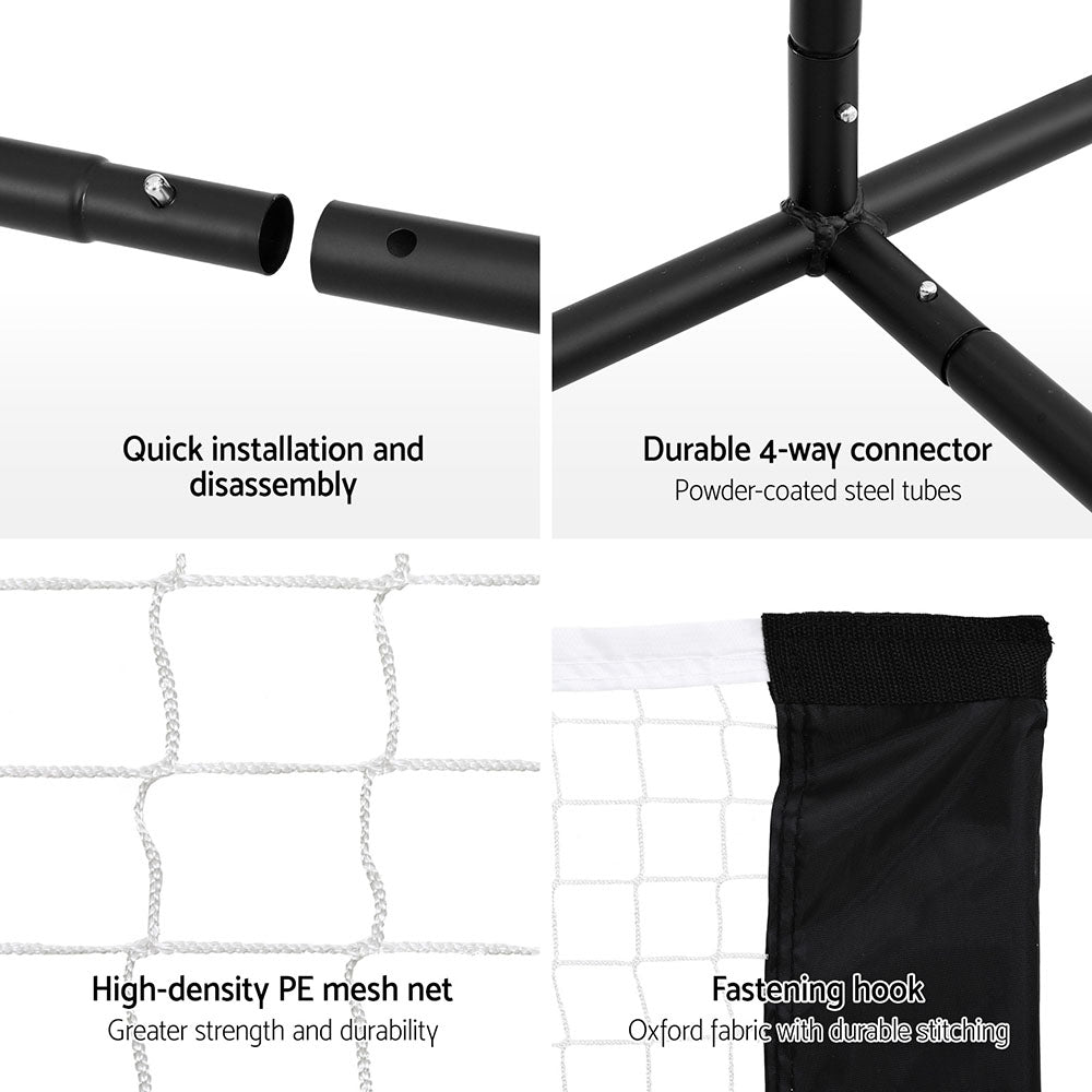 3.6M Badminton Tennis Net Portable Volleyball Kit Adjustable Height | Netball & Netball Accessories