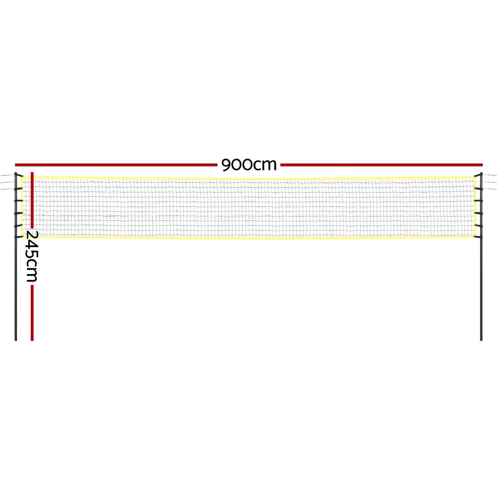 9M Portable Volleyball Net Set with Ball Boundary Lines Badminton Tennis | Tennis - photo 6