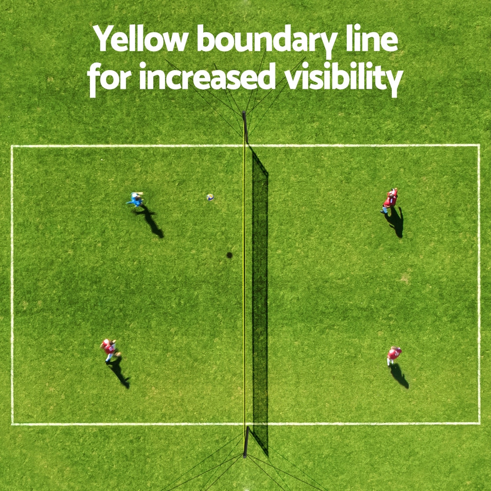 9M Portable Volleyball Net Set with Ball Boundary Lines Badminton Tennis | Tennis