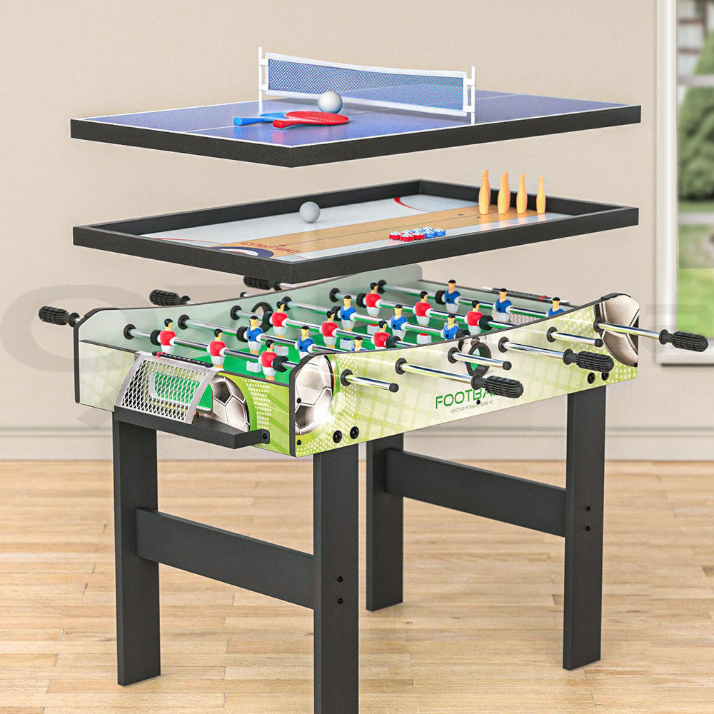 Table Tennis - UltimateGameHub: 4-in-1 Soccer, Table Tennis, Bowling, Shuffleboard Fun