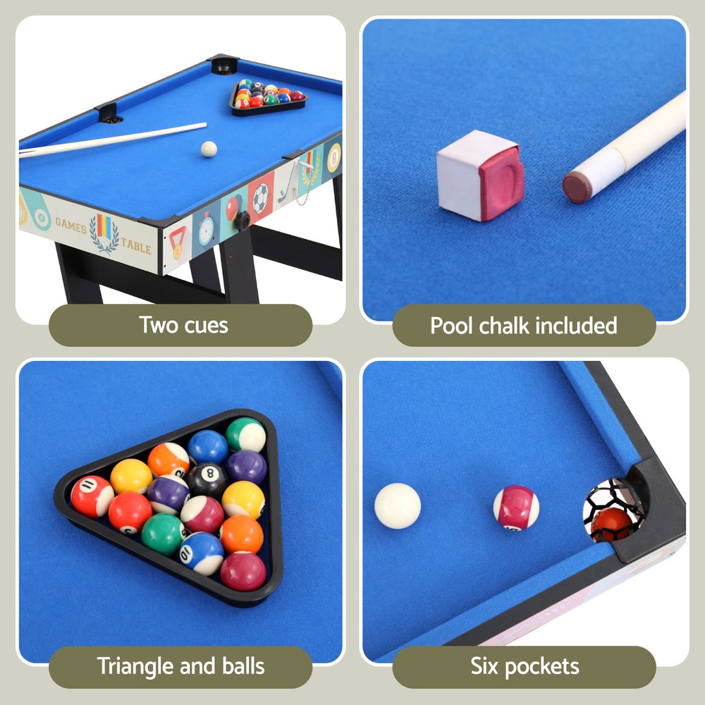 4-in-1 Soccer Table Foldable Game Foosball Table Tennis Pool Hockey | Activity Games