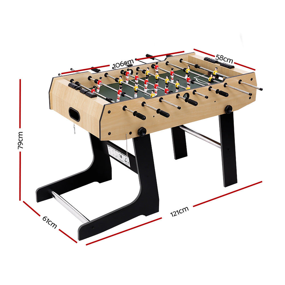 Foldable 4Ft Soccer Table Foosball Football Game | Table Tennis