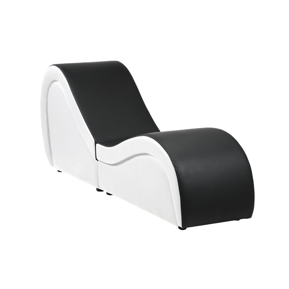Sofa Love Seat Chaise Lounge Couples Yoga Bed BK&WH
