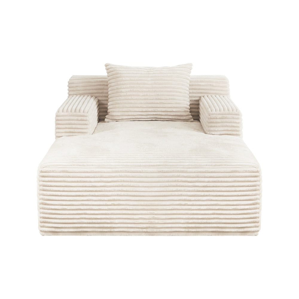 Chaise Chair Corduroy Single Sofa Couch