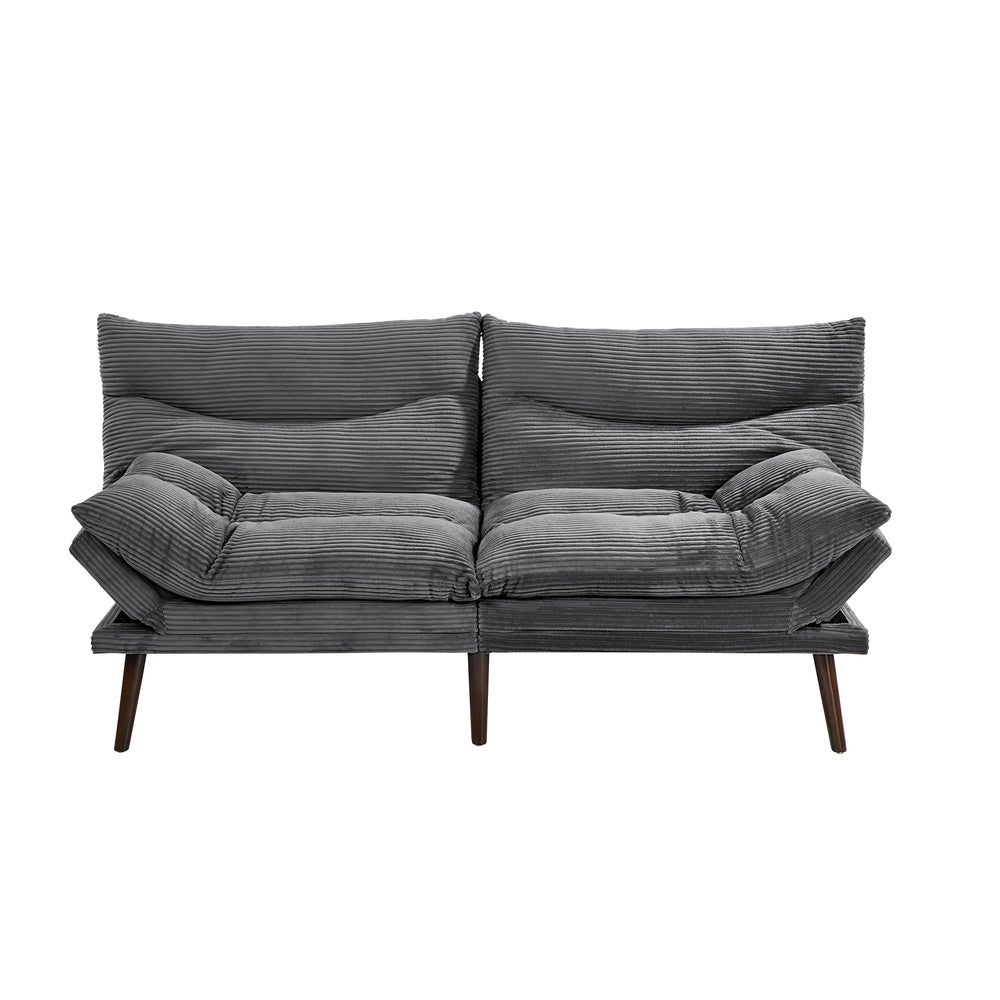 Grey Sofa Bed Recliner 172x82x82cm