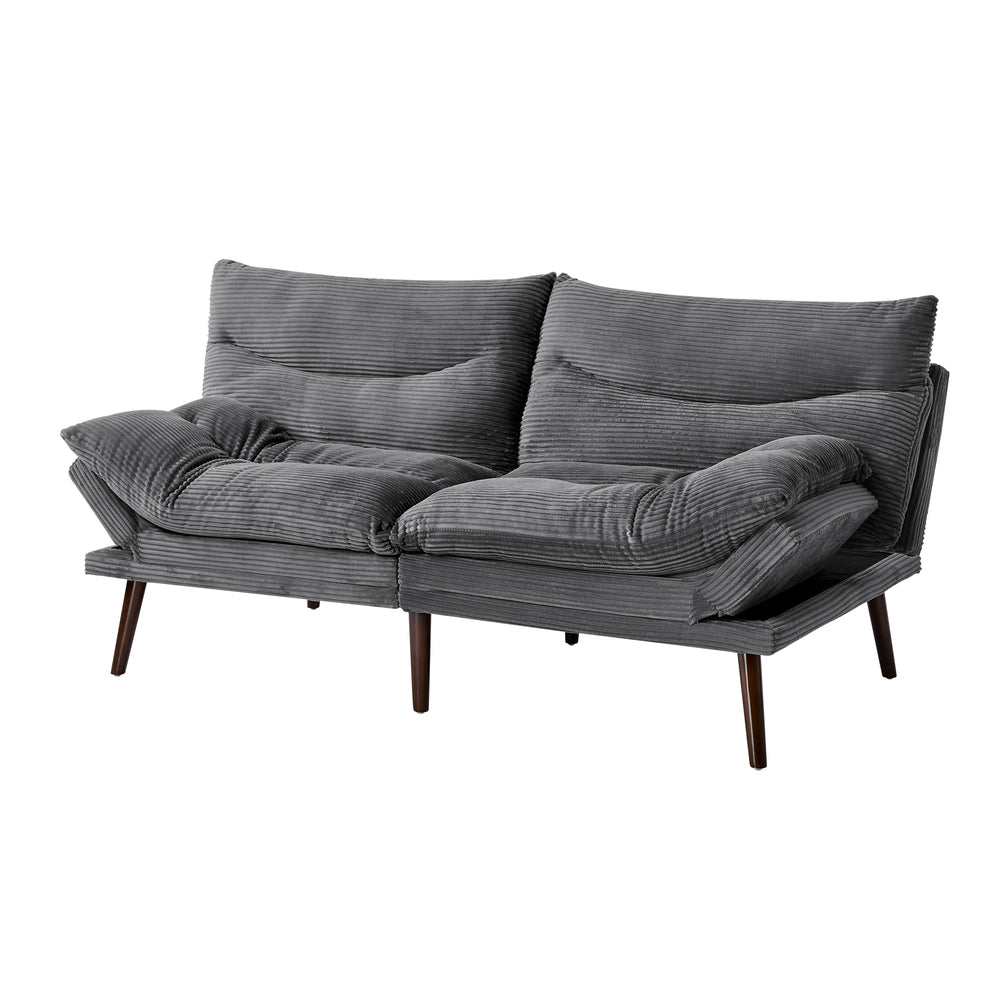 Grey Sofa Bed Recliner 172x82x82cm