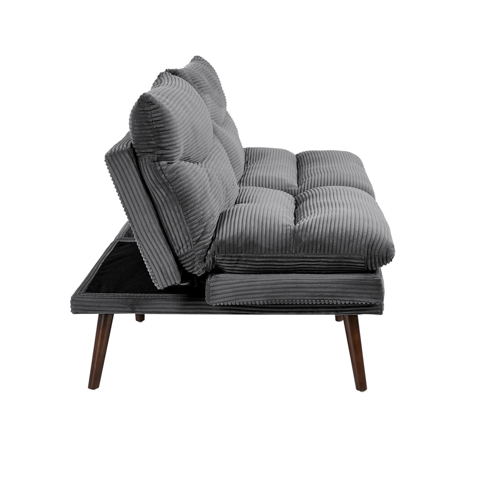 Grey Sofa Bed Recliner 172x82x82cm