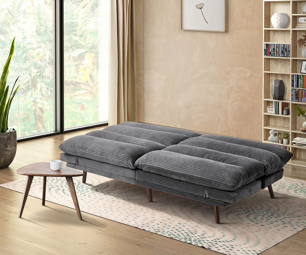 Grey Sofa Bed Recliner 172x82x82cm