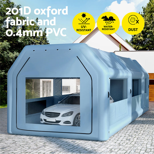 Inflatable Spray Booth 8.5X4.8M Car Paint Tent Filter