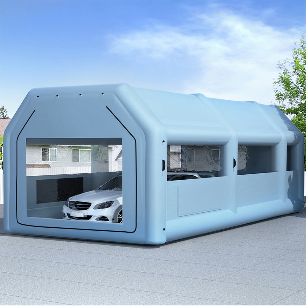 Inflatable Spray Booth 8.5X4.8M Car Paint Tent Filter System 2 Blowers