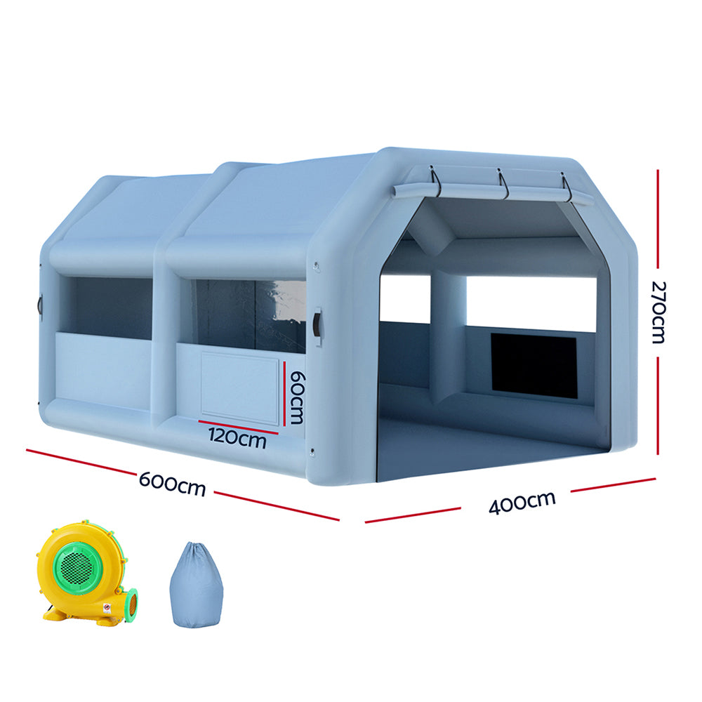 Inflatable Spray Booth Car Paint Tent Filter System Blower