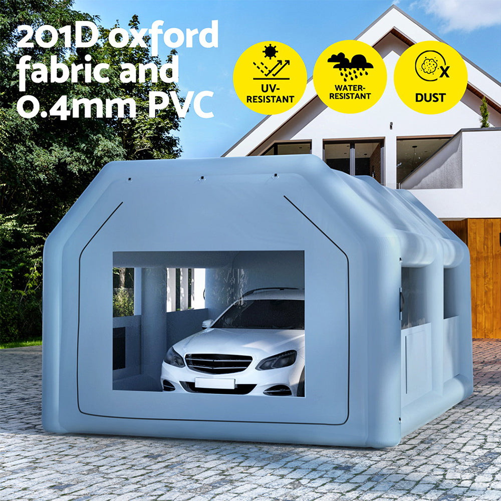 Inflatable Spray Booth Car Paint Tent Filter System Blower