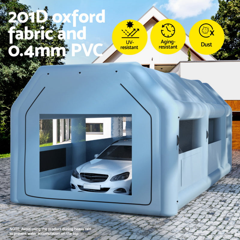 Inflatable Spray Booth 8.5X4.8M Car Paint Tent Filter System 2 Blowers with Automotive Repair & Speciality T - photo 8
