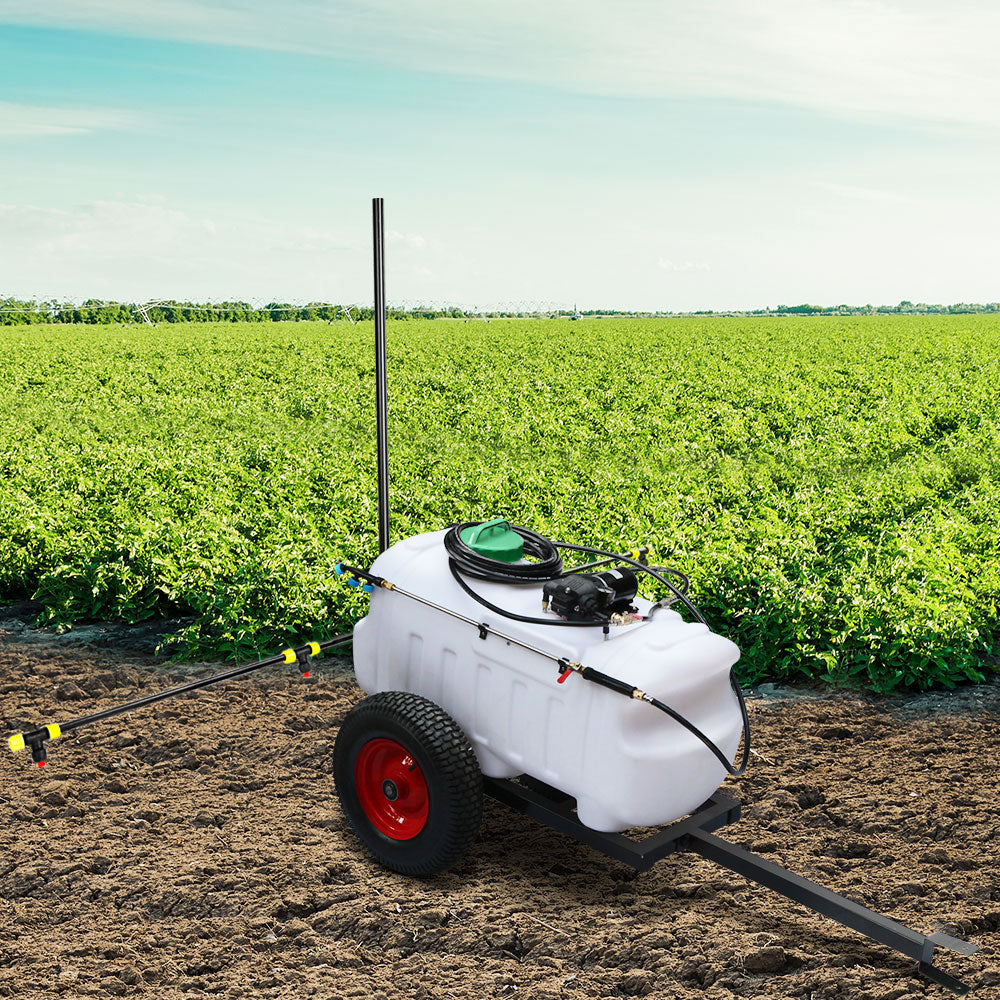 100L Trailer Weed Sprayer with 1.5M Boom for Garden Spray