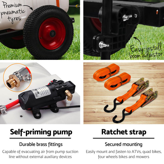High Quality Weed Sprayer 100L Tank with Trailer | PayPal